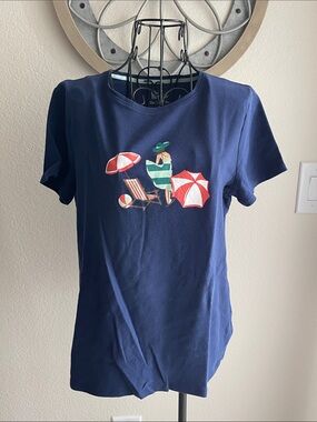 Navy Beach tee